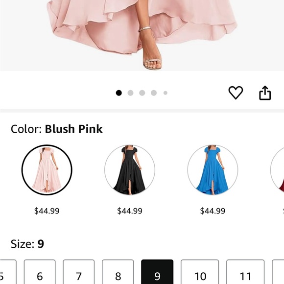 Pink Asymmetrical Ruffled Sundress for Wedding Guest - Picture 2 of 6